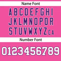 Pink Purple Gradient Star Pattern Authentic Baseball Jersey 4