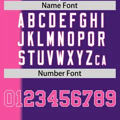 Pink Purple Gradient Stripe Two-Button Softball Jersey 4
