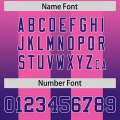 Pink Purple Gradient Vertical Stripe Team Football Jersey 4