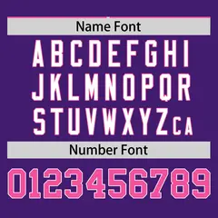 Pink Purple Pinstripe Raglan Baseball Jersey 4