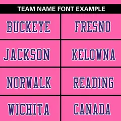 Pink-Purple Raglan Sleeves Fashion Authentic Football Jersey 3