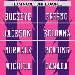 Pink Purple Razr Stripe Graffiti Flag Football Jersey 3