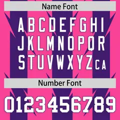 Pink Purple Razr Stripe Graffiti Flag Football Jersey 4