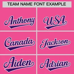 Pink Purple Side Camo Baseball Jersey 3