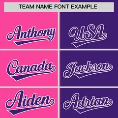 Pink Purple Split Coconut Tree Baseball Jersey 3