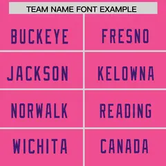 Pink Purple Square Neckline Football Jersey 3