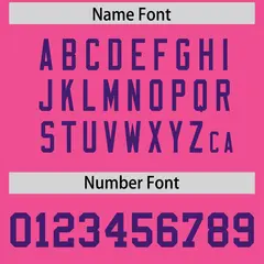 Pink Purple Square Neckline Football Jersey 4
