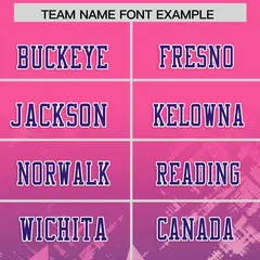 Pink Purple Star Gradient Flag Football Jersey 3