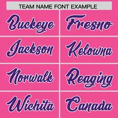 Pink Purple Star Pattern Raglan Sleeves Football Jersey 3