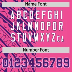 Pink Purple Tribal Split Baseball Jersey 4