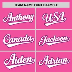 Pink Purple-White Color Block Authentic Baseball Jersey 3