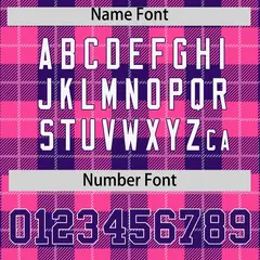 Pink Purple-White Plaid Varsity Letterman Baseball Jacket 4