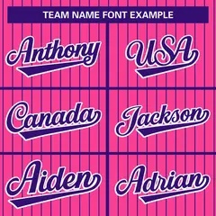Pink Purple-White Stripe Varsity Bomber Jacket with Raglan Sleeves 5