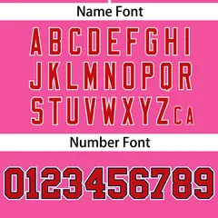Pink Red Gradient Ribbed Authentic Baseball Jersey 4