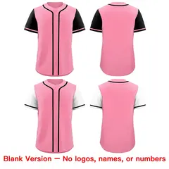 Pink Reversible Raglan Baseball Jersey 9