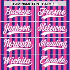 Pink Royal Blue American Flag Graffiti Baseball Jersey 3