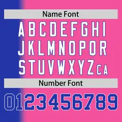 Pink Royal Gradient Pinstripe Baseball Jersey 4