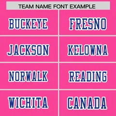 Pink Royal Gradient Side Pattern Authentic Football Jersey 3