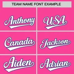 Pink Royal Lapel Gradient Fashion Baseball Jersey 3