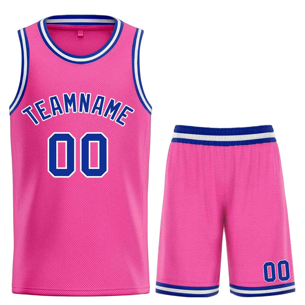 Pink Royal-White Bull Classic Sets Basketball Jersey