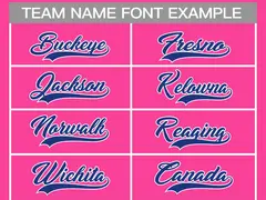 Pink Royal-White Classic Hockey Jersey 3