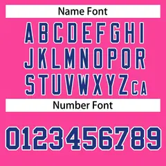 Pink Royal-White Classic Hockey Jersey 4