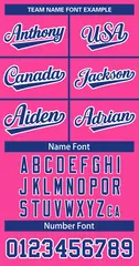 Pink Royal-White Classic Hockey Jersey 3