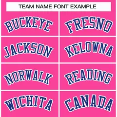 Pink Royal-White Classic Hockey Jersey 3