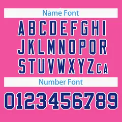 Pink Royal-White Full Button Classic Baseball Jersey 4
