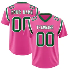 Pink Shoulder Cut Two-Tone Authentic Football Jersey 1