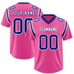 Pink Shoulder Cut Two-Tone Authentic Football Jersey 1