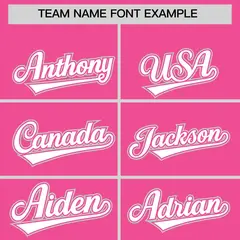 Pink Silver Color Block Authentic Baseball Jersey 3