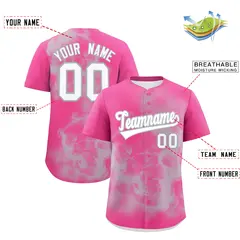 Pink Silver White Skeleton Graffiti Baseball Jersey 2