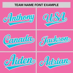 Pink Sky Blue-White Raglan Sleeves Authentic Baseball Jersey 3