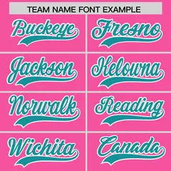 Pink Teal American Flag Raglan Sleeves Baseball Jersey 3