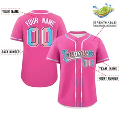 Pink Transgender Pride Month Classic Baseball Jersey 2