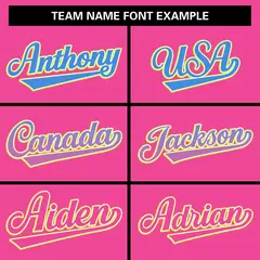 Pink Varsity Full-Snap Gradient Font Letterman Jacket 5