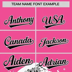 Pink Wave Graffiti Baseball Jersey 3