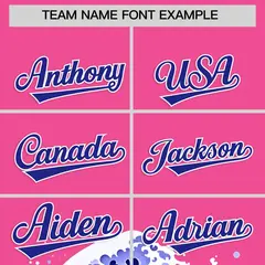 Pink Wave Graffiti Baseball Jersey 3