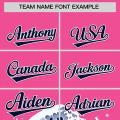 Pink Wave Graffiti Baseball Jersey 3