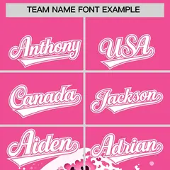 Pink Wave Graffiti Baseball Jersey 3