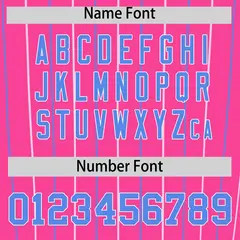 Pink White and Powder Blue Bi-Color Stripes Baseball Jersey 4