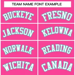 Pink White-Aqua Classic Varsity Full-Snap Letterman Jacket 5
