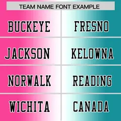 Pink White-Aqua Gradient Fashion Authentic Football Jersey 3