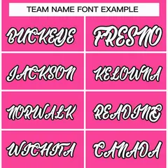 Pink White-Black Classic Style Hockey Jersey 3