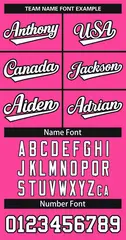 Pink White-Black Classic Style Hockey Jersey 3