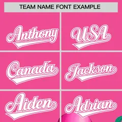 Women's Pink White Breast Cancer Awareness Pink Ribbon Baseball Jersey 3