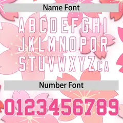 Pink White Cherry Blossoms Raglan Hooded Baseball Jersey 4