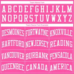 Pink White Classic Sets Basketball Jersey 5