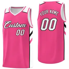 Pink White Classic Sportwear Basketball Jersey